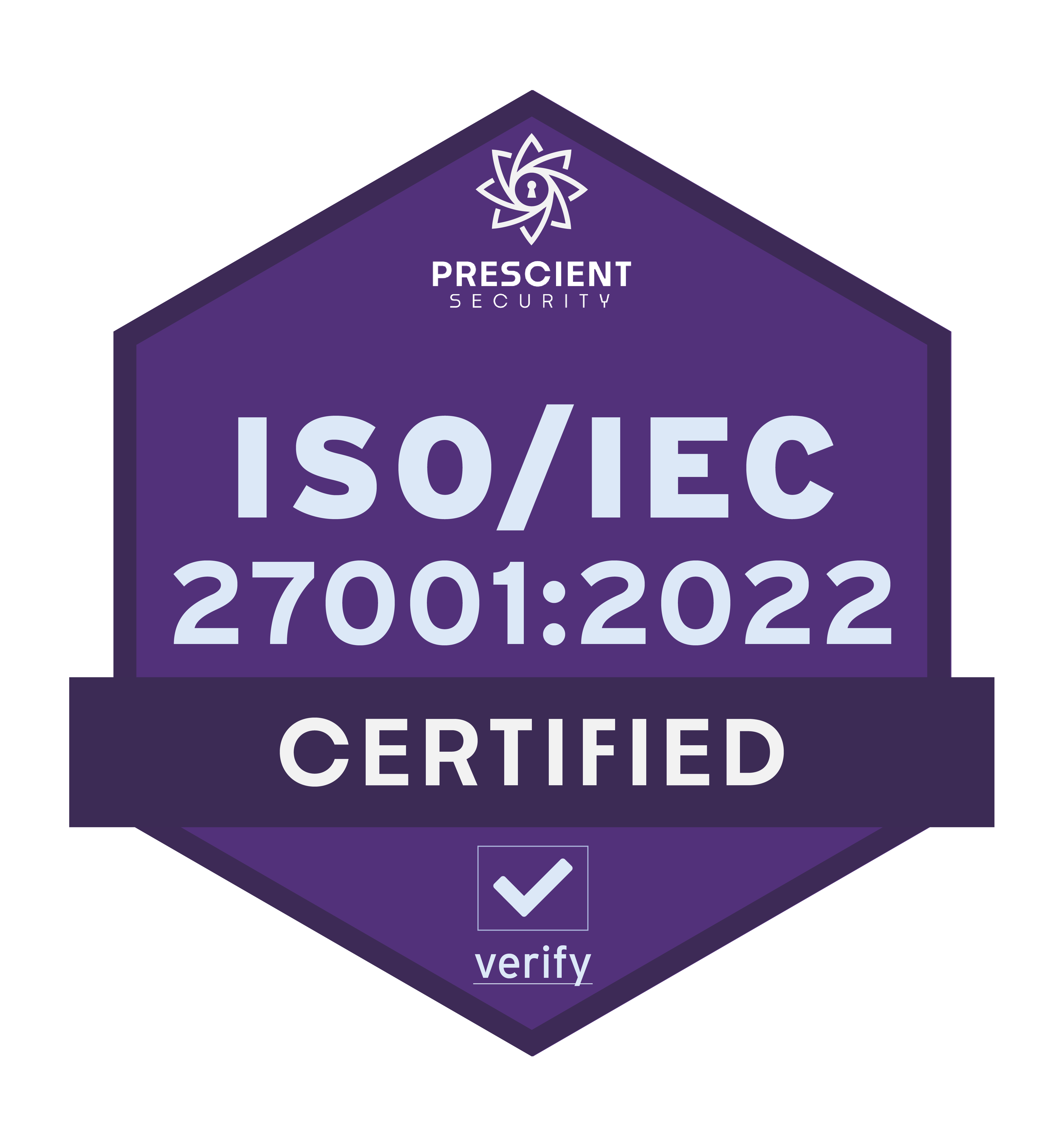 ISO/IEC 27001 Certified